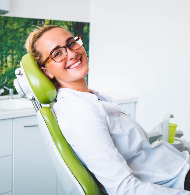 woman at the dentist