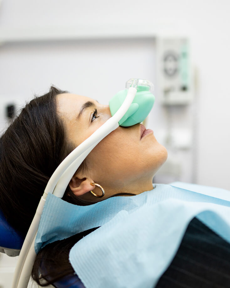 dental patient being sedated